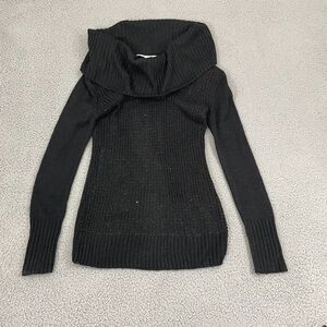 Black Cowl Neck Women's Sweater